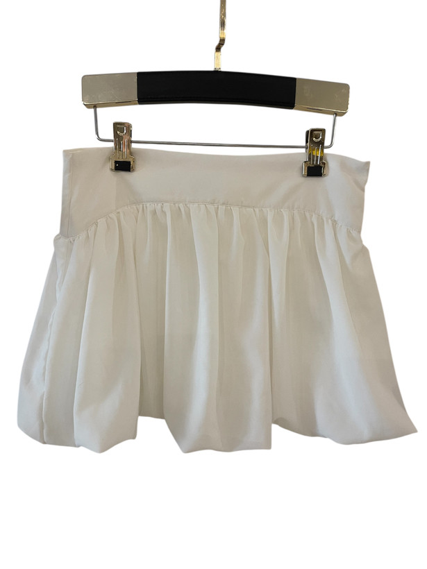 دامن بالونی کوتاه سفید دخترانه